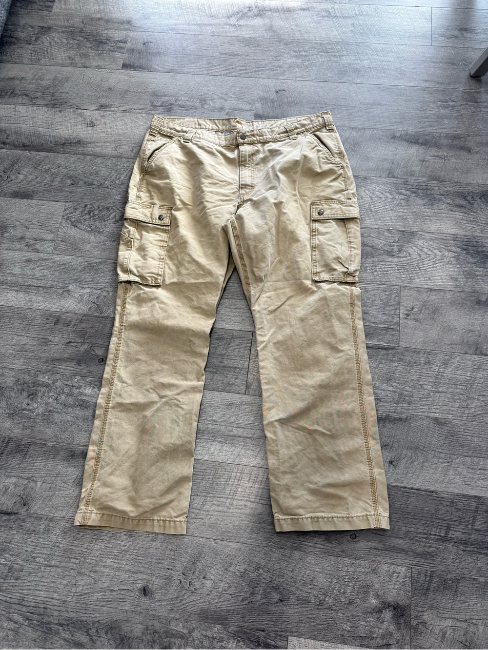 Carhartt Cargo Pants Beige Casual Outdoor Work Pants